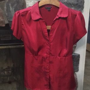 Banana republic brick red large blouse